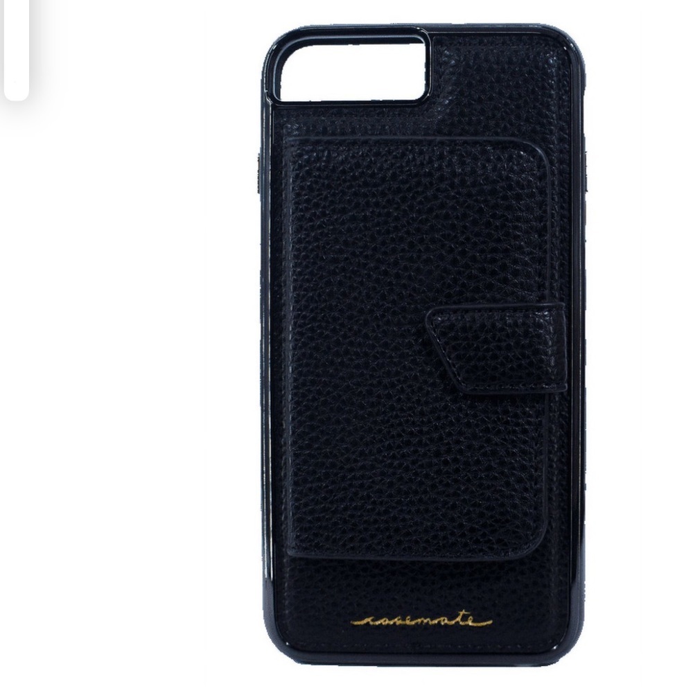 Apple iPhone Black Vegan Leather Case Mate Case For 6s & 6+ - Picture 10 of 11